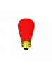 11W - S14 - Ceramic Red - 130 Volt - Medium Base - Sign Lamps - Symban