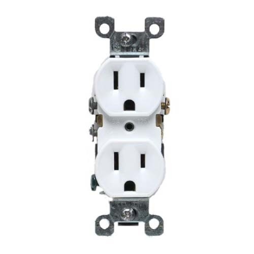 Leviton 5320-WCP 15A 125V NEW Electrical Duplex Receptacle Outlet WHITE 