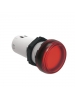 Lovato LPMLA4 - Ø22mm LED Integrated Monoblock Pilot Light - Steady Light - Red - 12VAC/DC