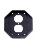 Intermatic WP101 - Specialty Wall Plate - Double Gang Insert for Die Cast and Jumbo Cover - Black