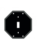Intermatic WP103 - Specialty Wall Plate - Single Gang Toggle Switch for Die Cast and Jumbo Cover - Black