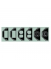 Intermatic WP217 - Specialty Wall Plate - Double Gang Toggle & Round GFCI Flexi Guard Insert - Black