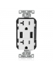 Leviton T5832-W 20-Amp USB Charger/Tamper Resistant Duplex Receptacle, White