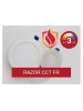NDR Electric RZR-CCT-FR-400-WH - 4" Fire Rated LED Recessed Downlight - 10W - 120-277V - 650 Lumens - 107° Beam Angle - 90+ CRI - 3K/4K/5K 3CCT Selectable - 0-10V Dimming