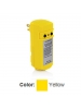Leviton 16694 - 15 Amp - 120 Volt - Manual-Reset Right-Angle GFCI Plug - NEMA 5-15P - Yellow