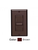Leviton 6627-1 - SureSlide Full Range Electro-Mechanical - 5 A - 120 VAC 60Hz - Single-Pole - Slide Fan Speed Control - Brown