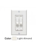 Leviton 6630-T - SureSlide Electro-Mechanical - 1.5 A - 300W Incandescent - 120 VAC 60Hz - Single-Pole - Slide Combo Fan Speed Dimmer Control - Light Almond