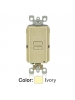 Leviton AFRBF-I - 20A - 125V - Receptacle/Outlet - Blank AFCI Receptacle - Monochromatic - Self-grounding - Ivory