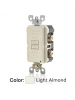 Leviton AFRBF-T - 20A - 125V - Receptacle/Outlet - Blank AFCI Receptacle - Monochromatic - Self-grounding - Light Almond