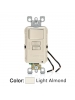 Leviton AFSW1-T - 15 A Switch - 20 A Feed-Through - 125 V OBC AFCI with Switch - Monochromatic - Light Almond