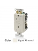 Leviton G5262-WTT - 15A - 125V - NEMA 5-15R - 2P - 3W - SmartlockPro Self-Test GFCI Duplex Receptacle - Extra-Heavy Duty Industrial Grade - Light Almond