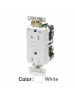 Leviton G5262-WTW - 15A - 125V - NEMA 5-15R - 2P - 3W - SmartlockPro Self-Test GFCI Duplex Receptacle - Extra-Heavy Duty Industrial Grade - White