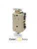 Leviton GFWT1-HGI - 15A - 125 V - NEMA 5-15R - Extra-Heavy Duty Hospital Grade Tamper/Weather-Resistant Duplex Self-Test GFCI Receptacle - 20 Amp Feed-Through - Ivory