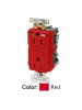 Leviton GFWT1-HGR - 15A - 125 V - NEMA 5-15R - Extra-Heavy Duty Hospital Grade Tamper/Weather-Resistant Duplex Self-Test GFCI Receptacle - 20 Amp Feed-Through - Red