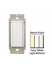 Leviton TT00R-10Z - Dimmer Remote Magnetic Low-Voltage/Incandescent 3-Way Remote True Touch Decora Style Digital - White/Ivory/Light Almond
