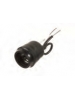 VISTA-46053-Pig-Tail Socket w/6" leads - Black rubber 